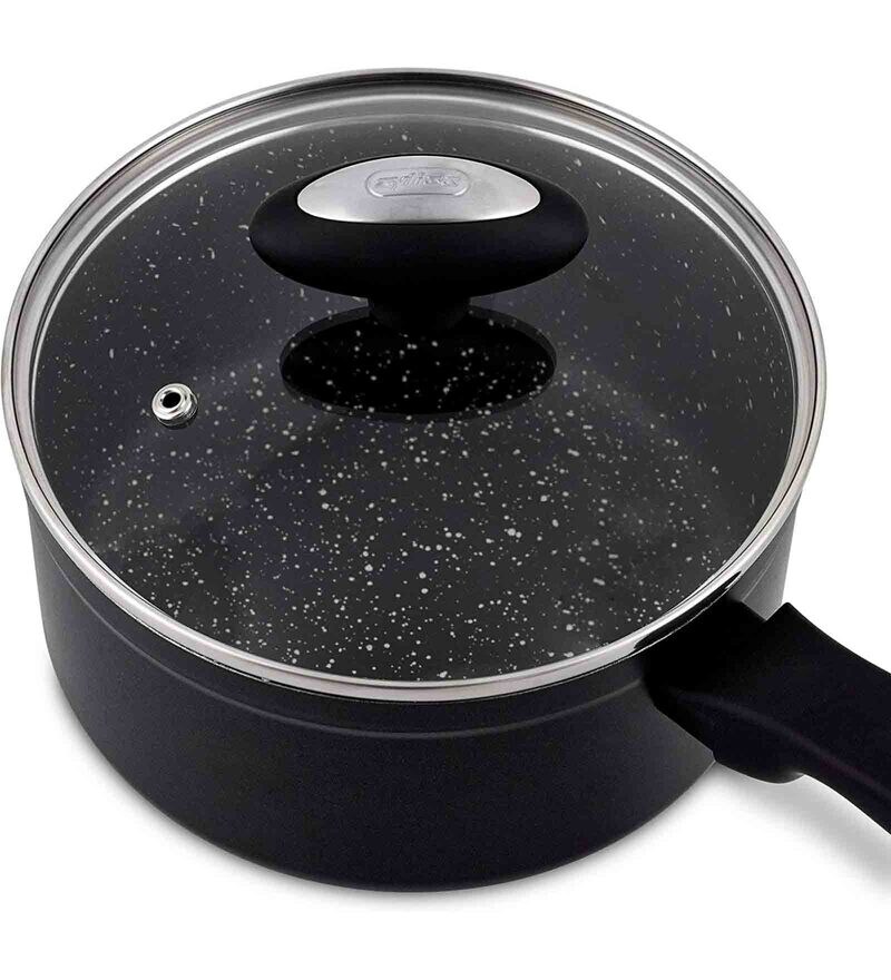 Buy Black Aluminium 18.8 cm Sauce Pan by Zyliss Online Sauce Pans