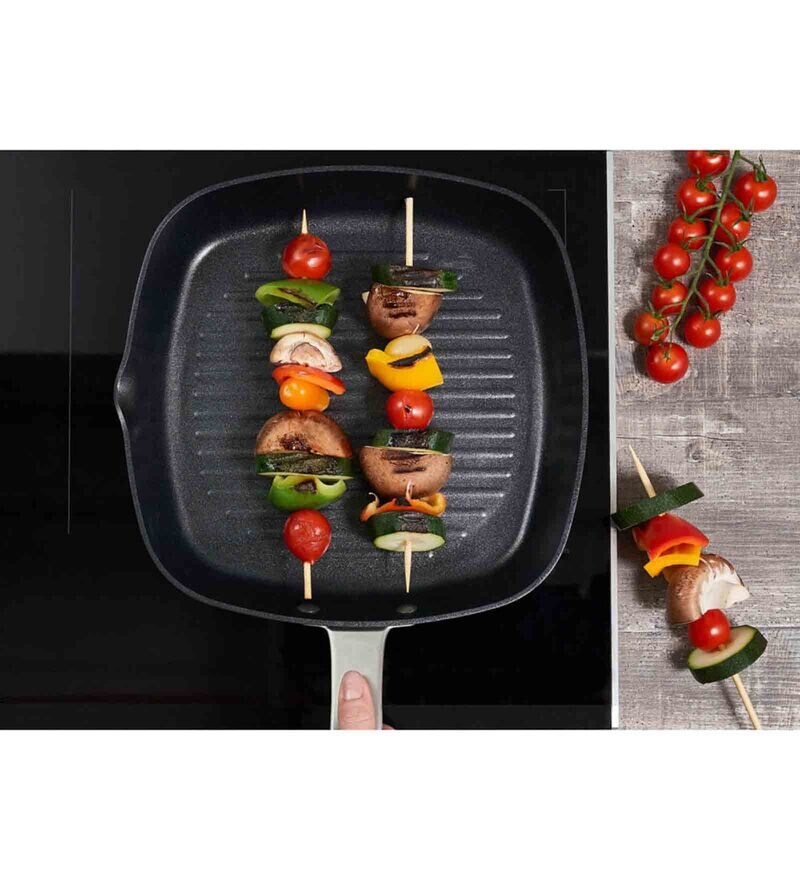 Buy Black 24.9 cm Aluminium Grill Pan by Zyliss Online Grill Pans