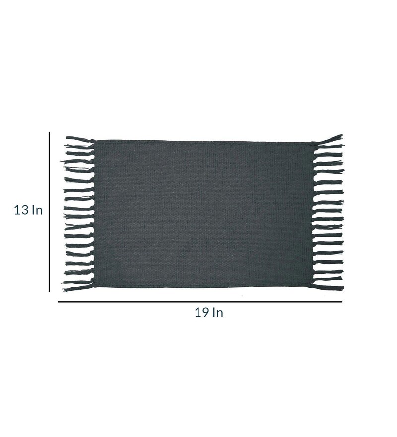 Buy Black Cotton Abstract Placemats Set of 4 by The Home Talk Online Placemats Table Linen