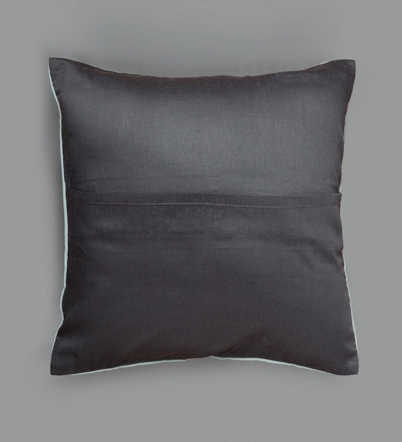 Buy Embroidered Cotton Floral Pattern 16x16 Inch Cushion Cover Online Nature Cushion Covers