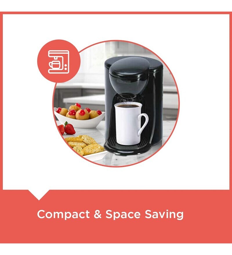 Buy Black+Decker Appliances DCM25IN 330Watt 1Cup Coffee Maker Online
