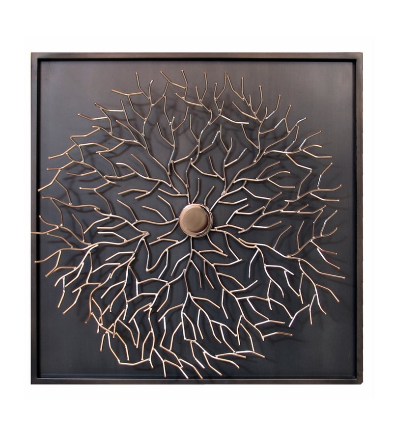 Buy Wrought Iron Abstract Wall Art In Black By Fanusta Online