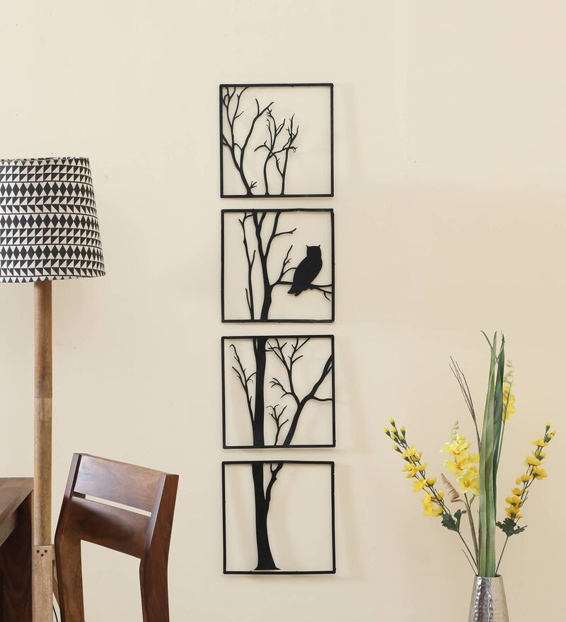Buy Black Iron Tree Metal Wall Art By Desert Oak Online - Floral Metal ...