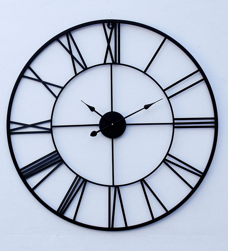 Buy Black Metal Bash Vintage Wall Clock Online Vintage Wall Clocks