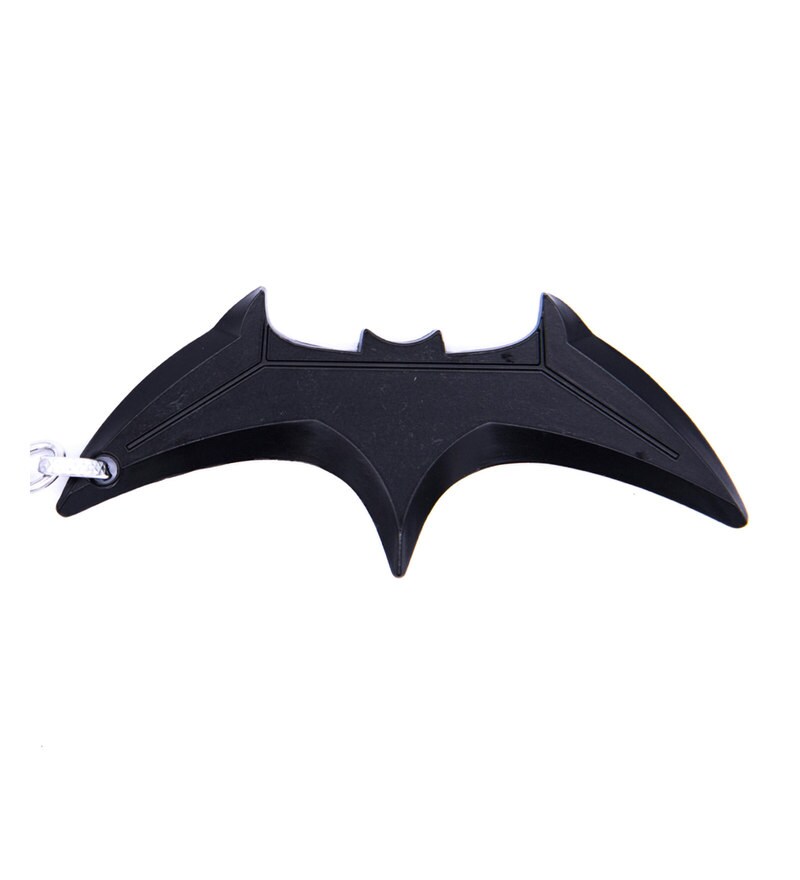 Buy Black Metal Batman Keychain - Batarang by Planet Superheroes Online ...