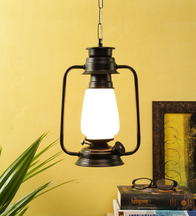 Milky Glass Hanging Lantern By New Era