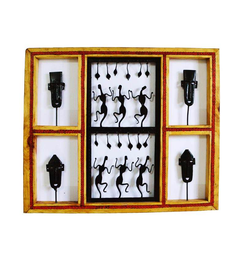 Buy Wrought Iron Hanging Framed Wall Art In Black By Chinhhari Arts