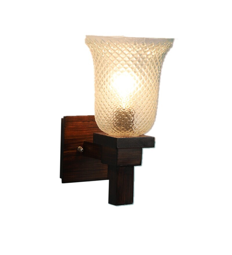Buy Black Wood Wall Lights By Eliante By Jainsons Lights Online