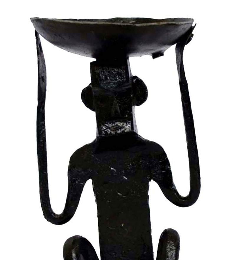 Buy Black Wrought Iron Tea Light Holders by Chinhhari Arts Online Table Tea Light Holder Tea