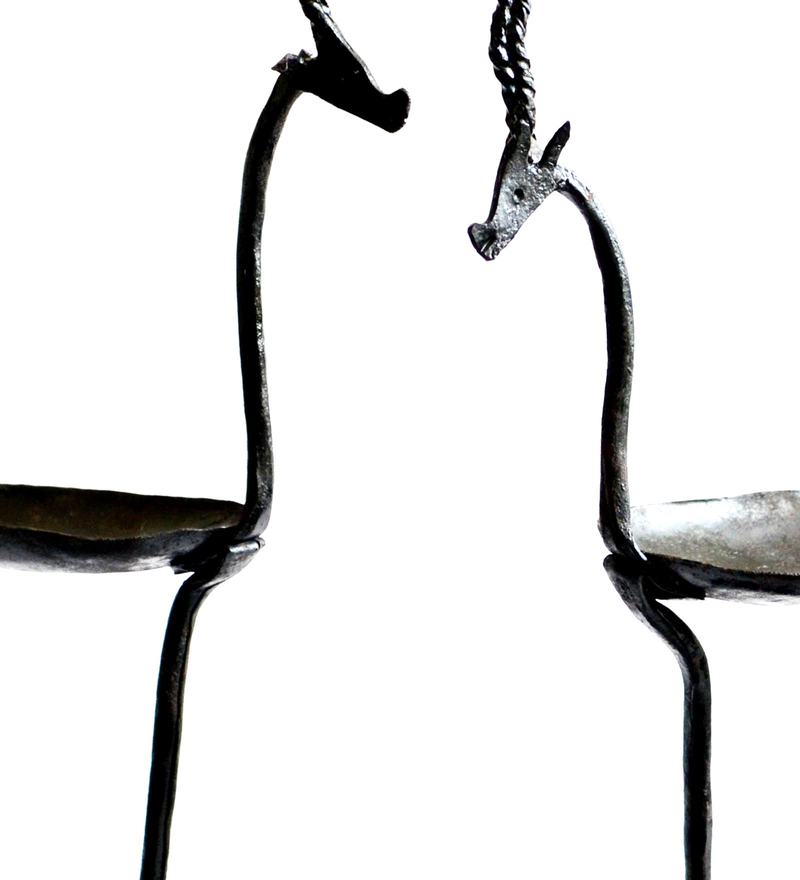 Buy Black Wrought Iron Tea Light Holders by Chinhhari Arts Online