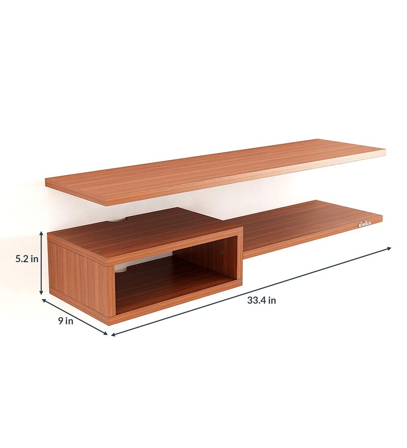 Buy Blair TV Unit in Walnut Finish for TVs up to 50\ by Anikaa Online