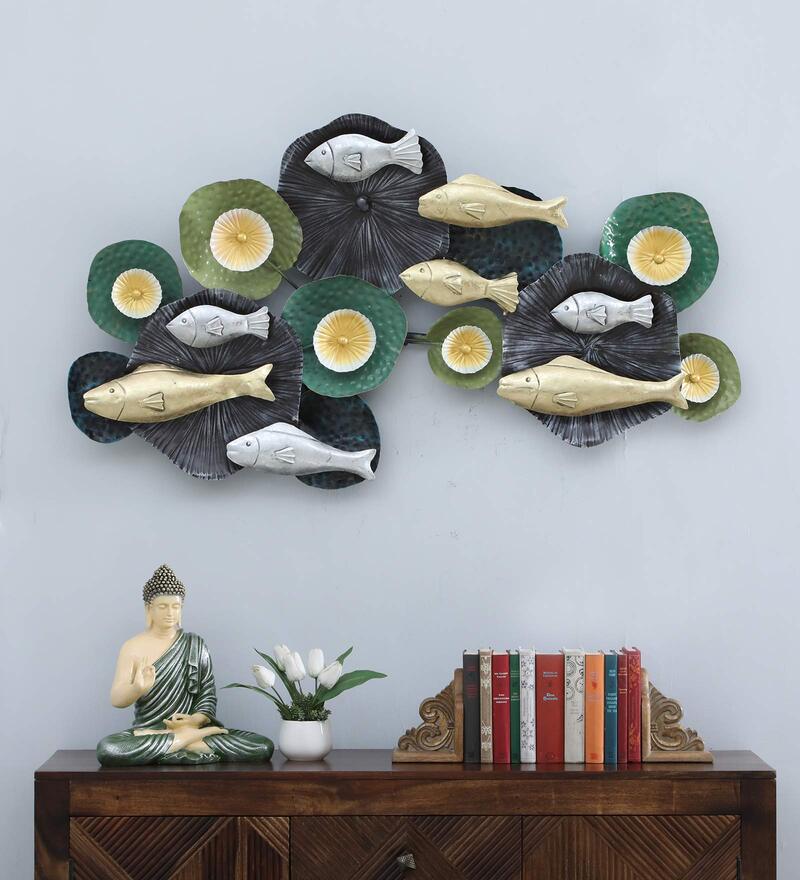 Buy Blue Iron Fish Wall Art By Malik Design Online Wildlife Metal Art
