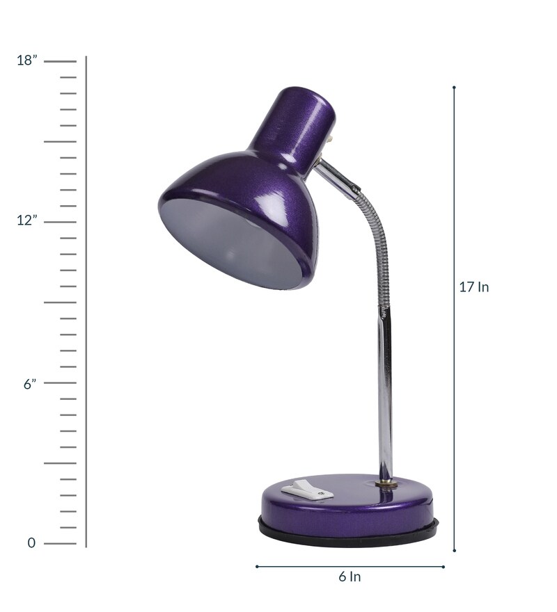 Buy Blue Shade Study Lamp with Metal Base by BrightDaisy Online Study Lamps Study Lamps