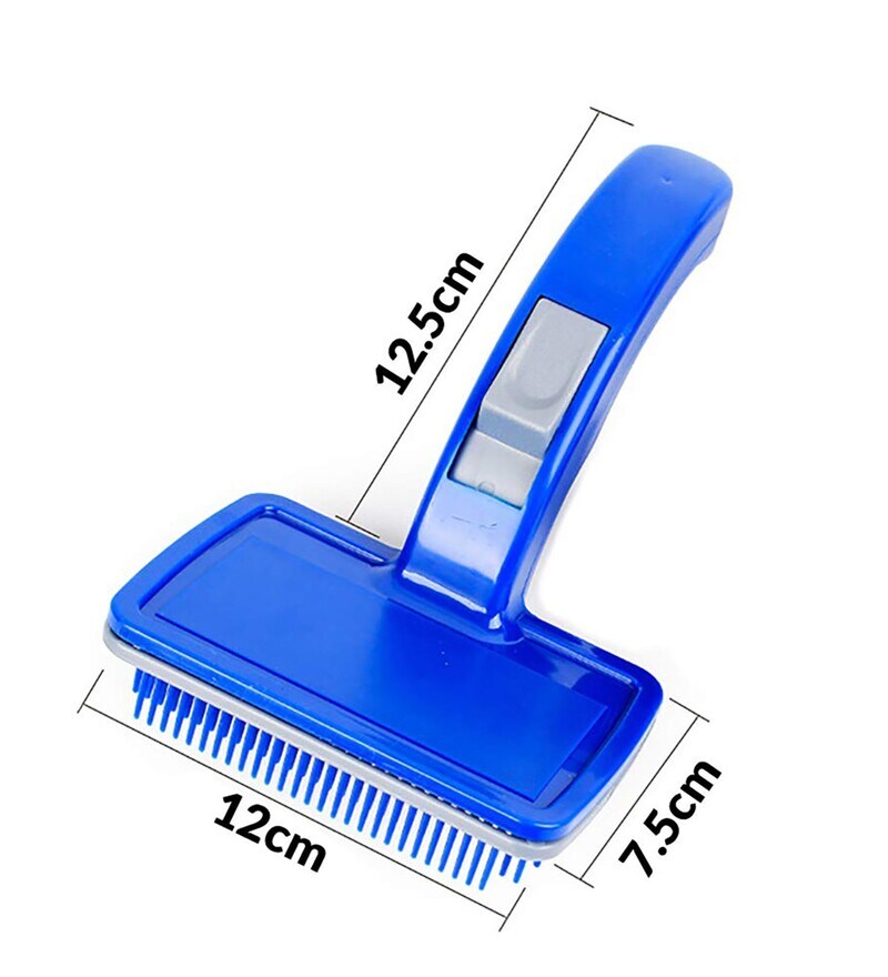 Buy Blue Plastic Slicker Brush By Wooflix Online Brushes and Combos
