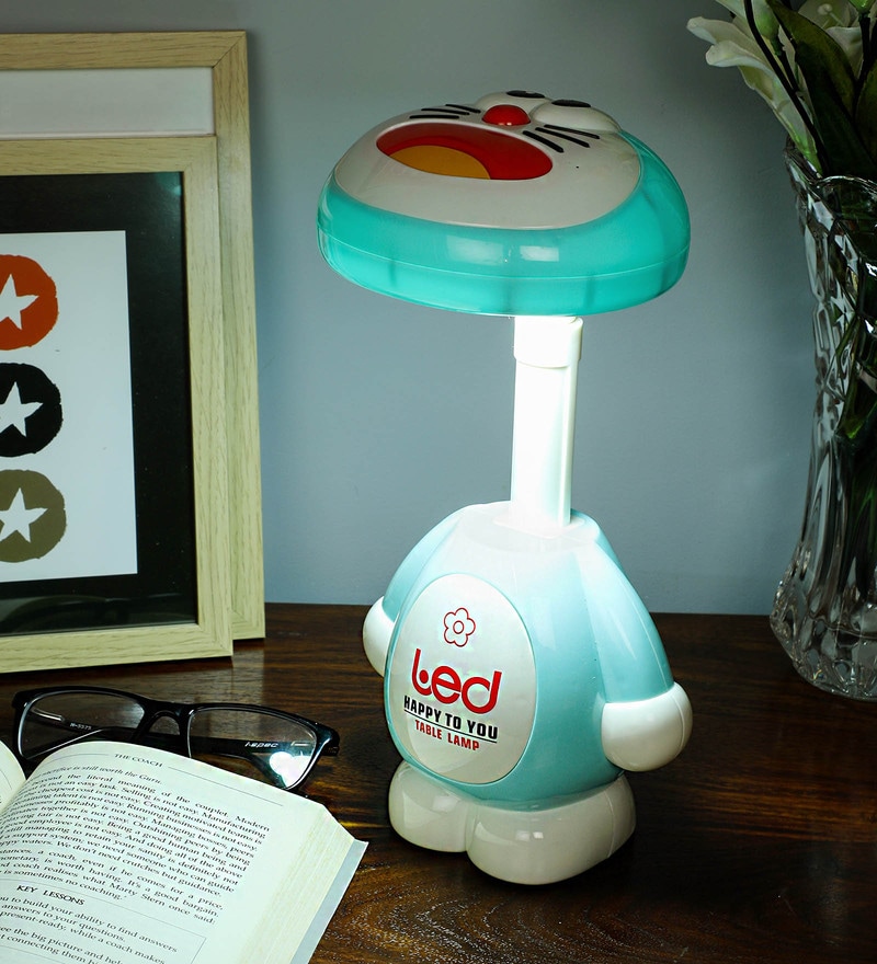 Buy Blue Plastic Doraemon Rechargeable LED Table Lamp by Zahab Online