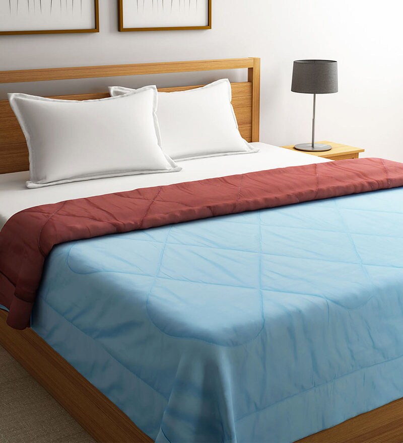 Buy Polyester Double Bed Ac Comforter By Romee Online Solid