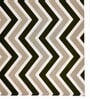Black & Beige Geometrical Nylon 4 x 6 Feet Machine Made Carpet