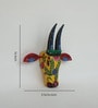 Black & Blue Handcrafted Cow Sclupture Mango Wood Wall Mask