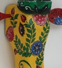 Black & Blue Handcrafted Cow Sclupture Mango Wood Wall Mask