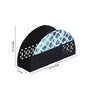 Black & Blue Steel Tissue Holder