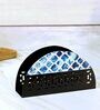 Black & Blue Steel Tissue Holder