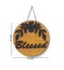 Black & Brown Blessed Hanging Plaque