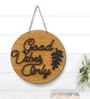 Black & Brown Good Vibes Only Hanging Plaque