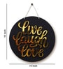 Black & Brown Live Laugh Love Hanging Plaque