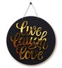 Black & Brown Live Laugh Love Hanging Plaque