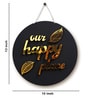 Black & Brown Our Happy Place Hanging Plaque