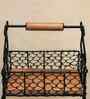 Black & Brown Rustic Charm Vintage Charm Serving Basket