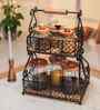 Black & Brown Rustic Charm Vintage Charm Serving Basket
