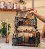 Black & Brown Rustic Charm Vintage Charm Serving Basket
