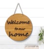 Black & Brown Welcome To Our Home Hanging Plaque