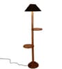 Black Cotton Coolie Floor Lamp