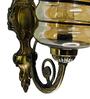 Black & Gold B22 holder Metal & Glass Uplight Wall Scone