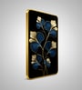 Black & Gold Flower Rectangular Wall Art 12 x 18 Inch