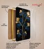 Black & Gold Flower Rectangular Wall Art 12 x 18 Inch