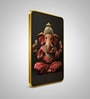 Black & Gold Ganesh Rectangular Wall Art 12 x 18 Inch
