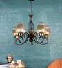 Black & Gold Iron Chandelier