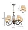 Black & Gold Iron Chandelier