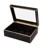 Leatherette Blinged Black & Gold Decorative Storage Box