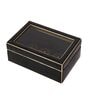 Leatherette Blinged Black & Gold Decorative Storage Box