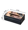 Black & Gold Resin Printed Wooden Tissue Paper Holder Box for Dining Room