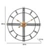 Black & Gold Piped Novelty Wall Clock