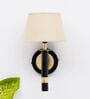 Roma Metal Wall Mounted Uplight Sconce (Black & Gold)