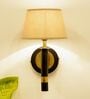 Roma Metal Wall Mounted Uplight Sconce (Black & Gold)