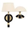 Roma Metal Wall Mounted Uplight Sconce (Black & Gold)