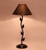 Black & Gold Shade Table Lamp With Metal Base