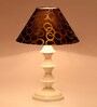 Black & Gold Shade Table Lamp With Metal Base
